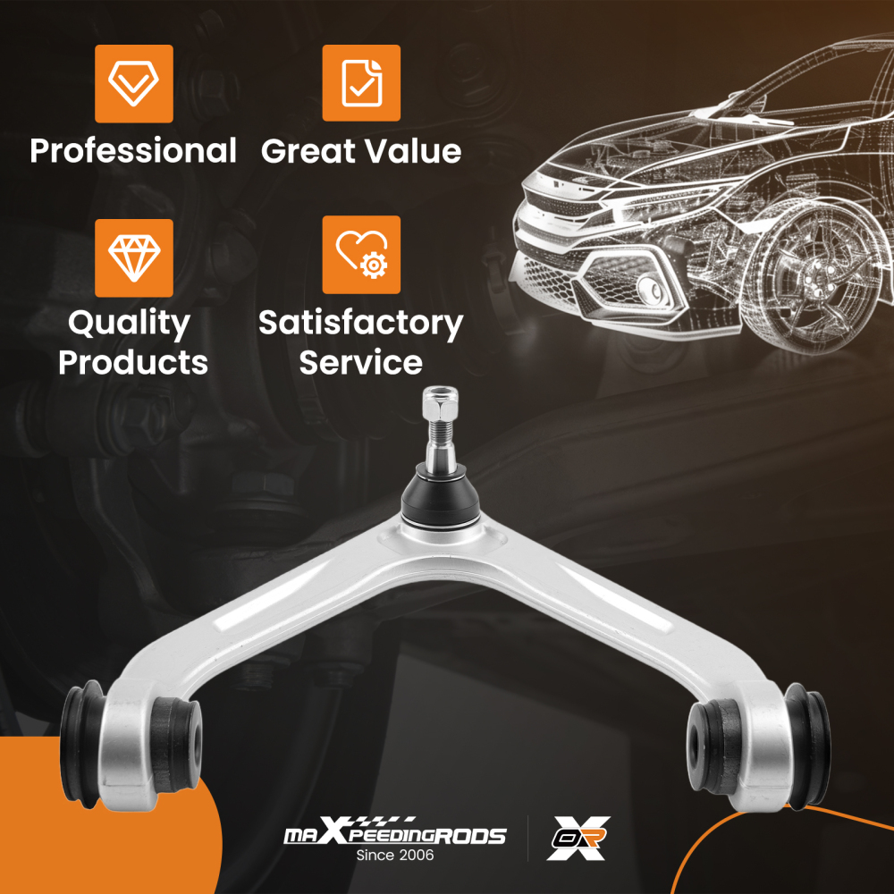 1pc Front Upper Suspension Control Arm w/Ball Joint compatible for Dodge Ram 1500 2500 3500