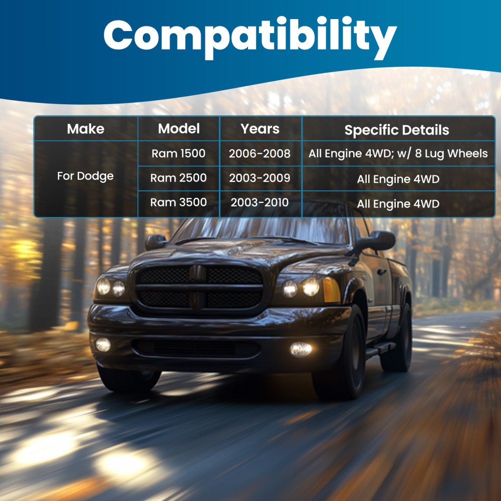 2pc Front Lower Control Arm compatible for Dodge Ram 1500 2006-2008 2500 3500 2003-2009 4WD