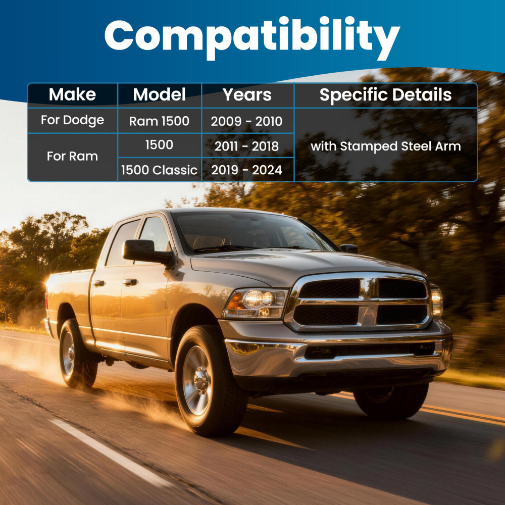 Front Upper Control Arm w/ Ball Joint Driver Side compatible for Dodge Ram 1500 2009-2024