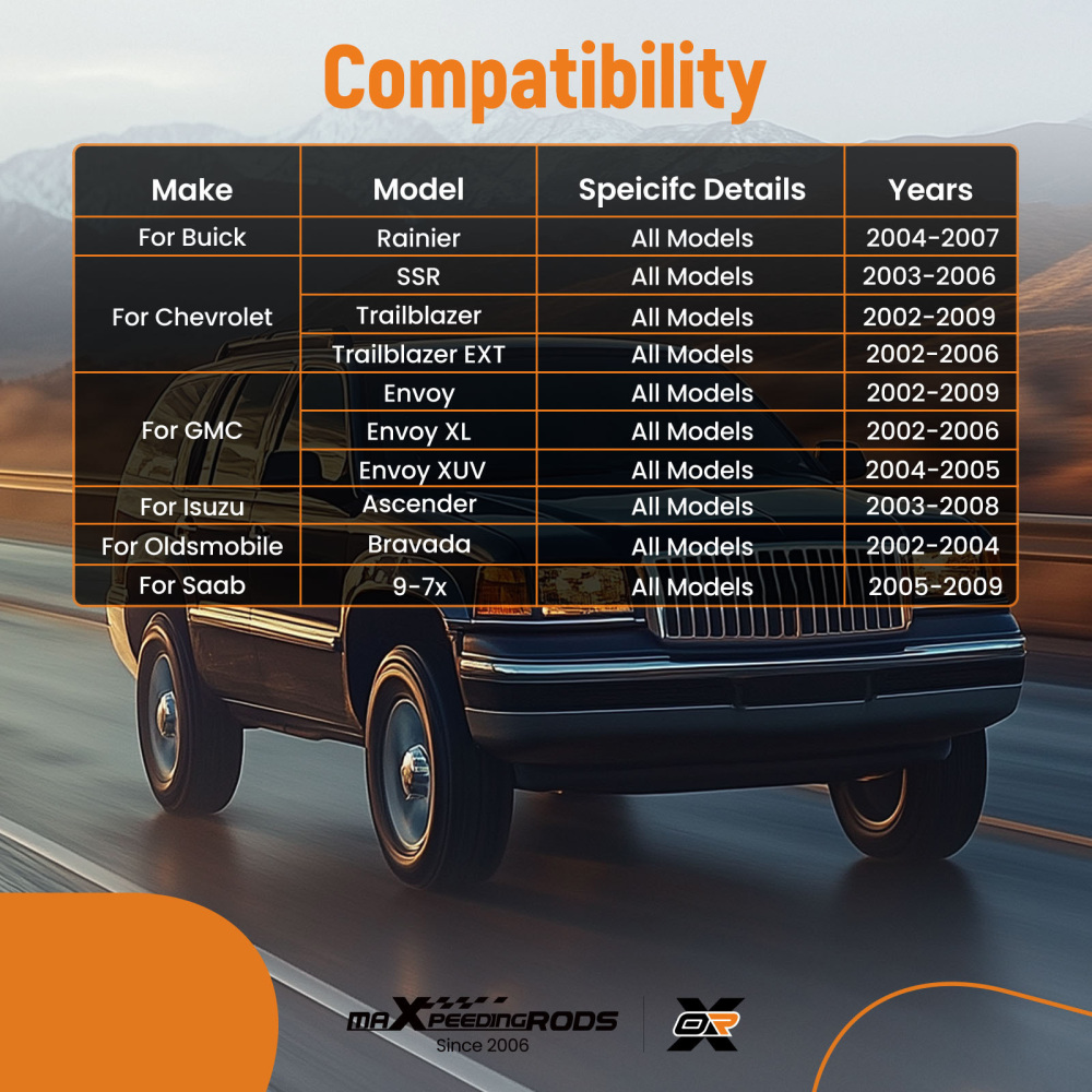 Front Left Upper Control Arm for 2002-2008 2009 compatible for Chevy Trailblazer compatible for GMC Envoy