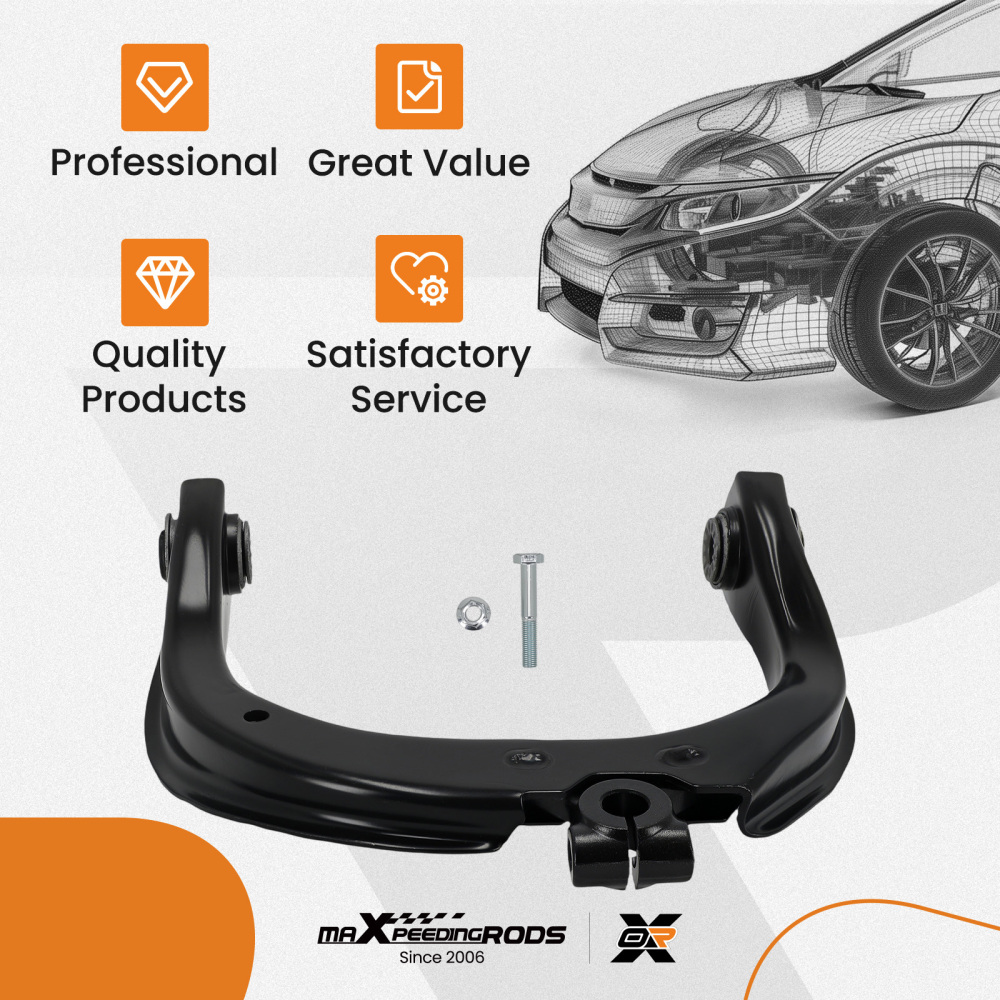 Front Left Upper Control Arm for 2002-2008 2009 compatible for Chevy Trailblazer compatible for GMC Envoy