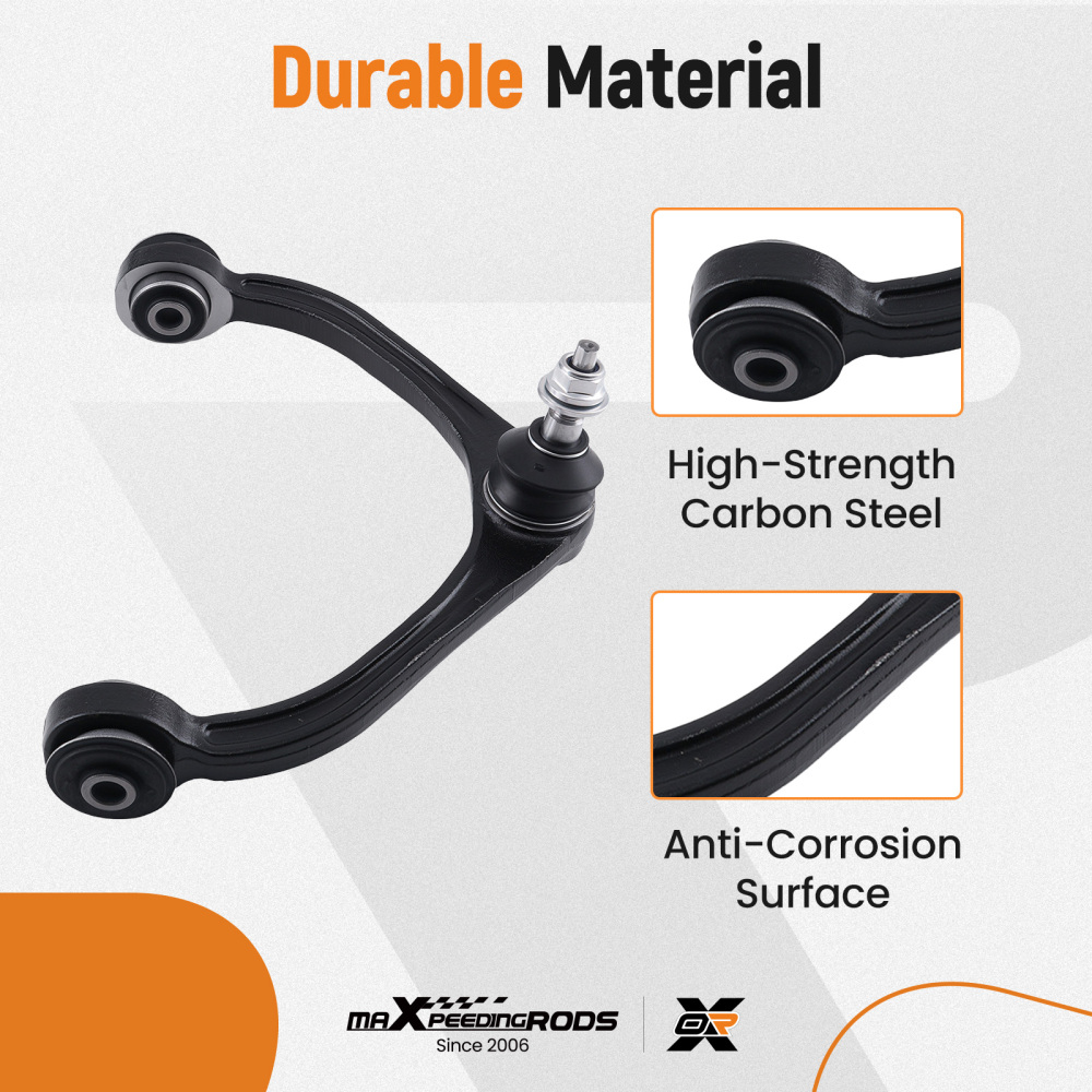 4x Front Upper Control Arms Sway Bars for 2005-10 compatible for Dodge Dakota compatible for Mitsubishi Raider