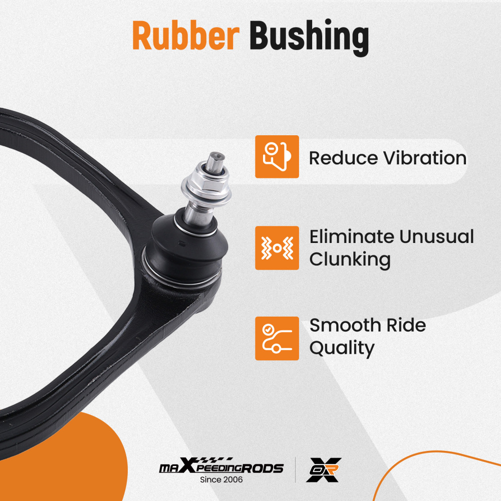 4x Front Upper Control Arms Sway Bars for 2005-10 compatible for Dodge Dakota compatible for Mitsubishi Raider