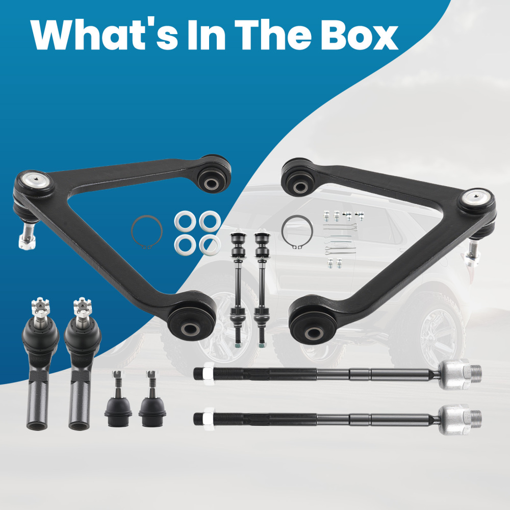 10x Front Control Arm Kit compatible for Dodge Ram 1500 RWD 2002 2003 2004 2005 K7424 K7411