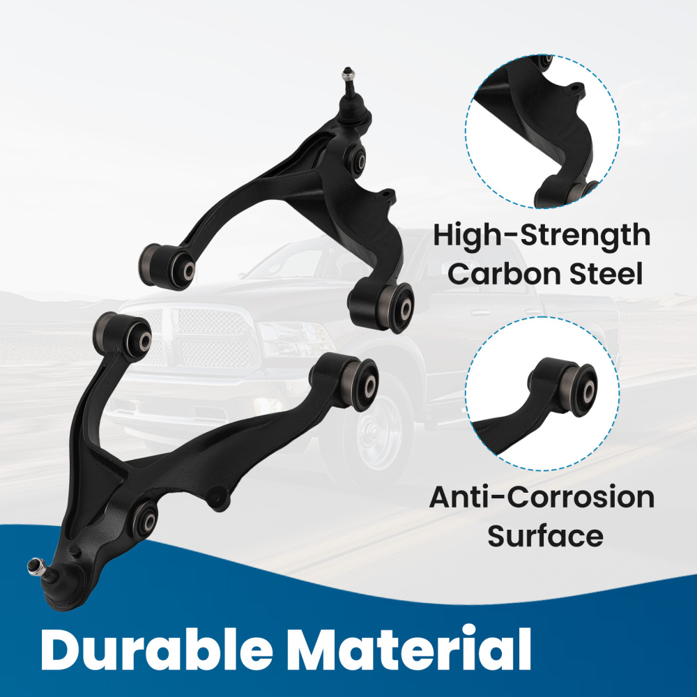 Front Lower LHRH Control Arm W/ball Joint compatible for Dodge Ram 1500 2006-2023 4WD Only