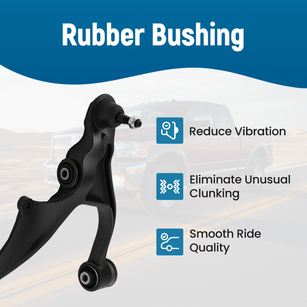 Front Lower LHRH Control Arm W/ball Joint compatible for Dodge Ram 1500 2006-2023 4WD Only