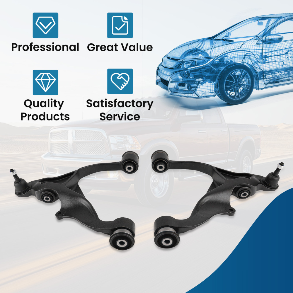 Front Lower LHRH Control Arm W/ball Joint compatible for Dodge Ram 1500 2006-2023 4WD Only