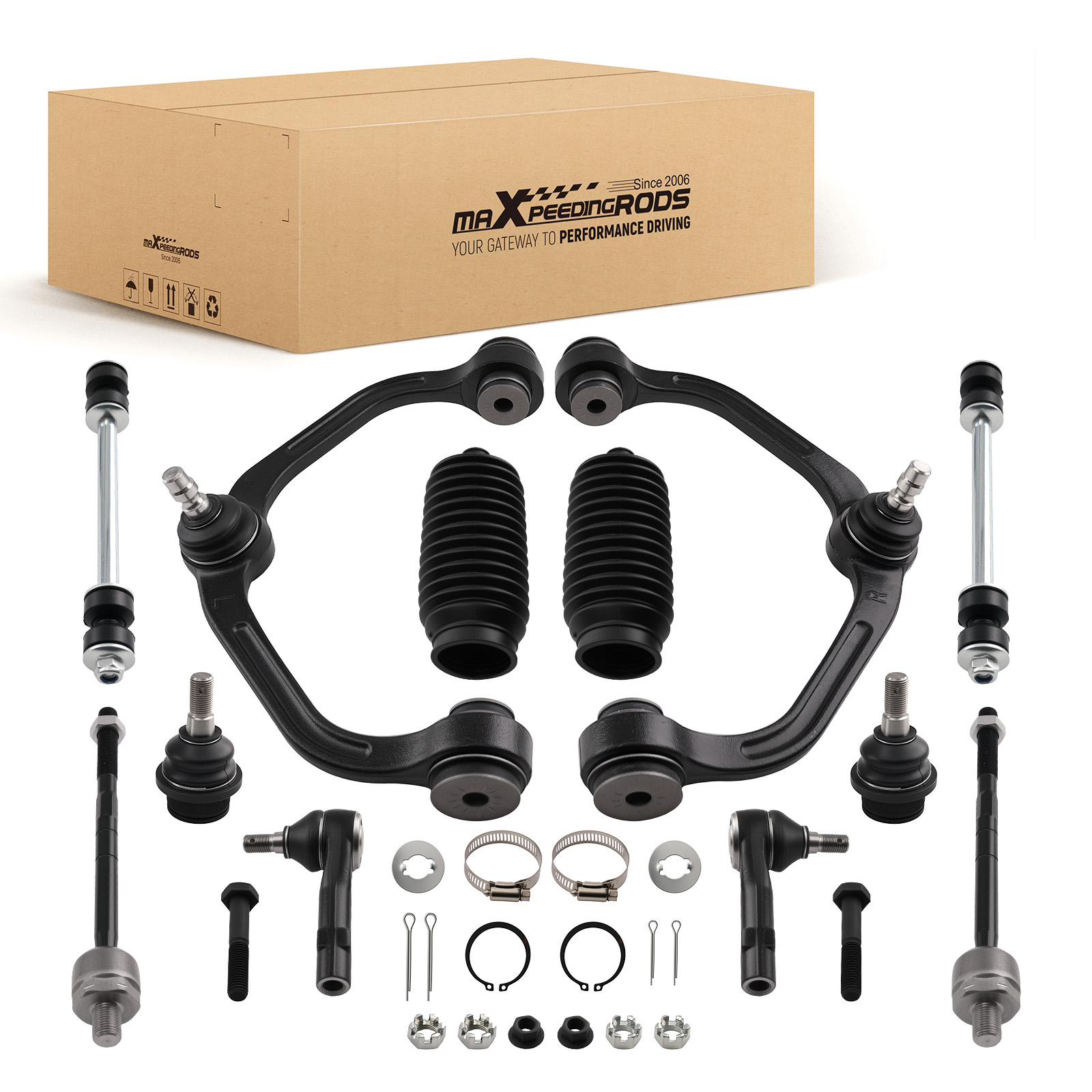 maXpeedingrods 12Pcs Front Suspension Kit Compatible for Ford