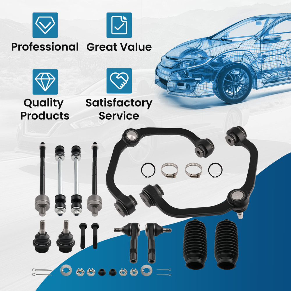 maXpeedingrods 12Pcs Front Suspension Kit Compatible for Ford Ranger 1998-2011 2WD, for Mazda B2300 B2500 B3000 B4000