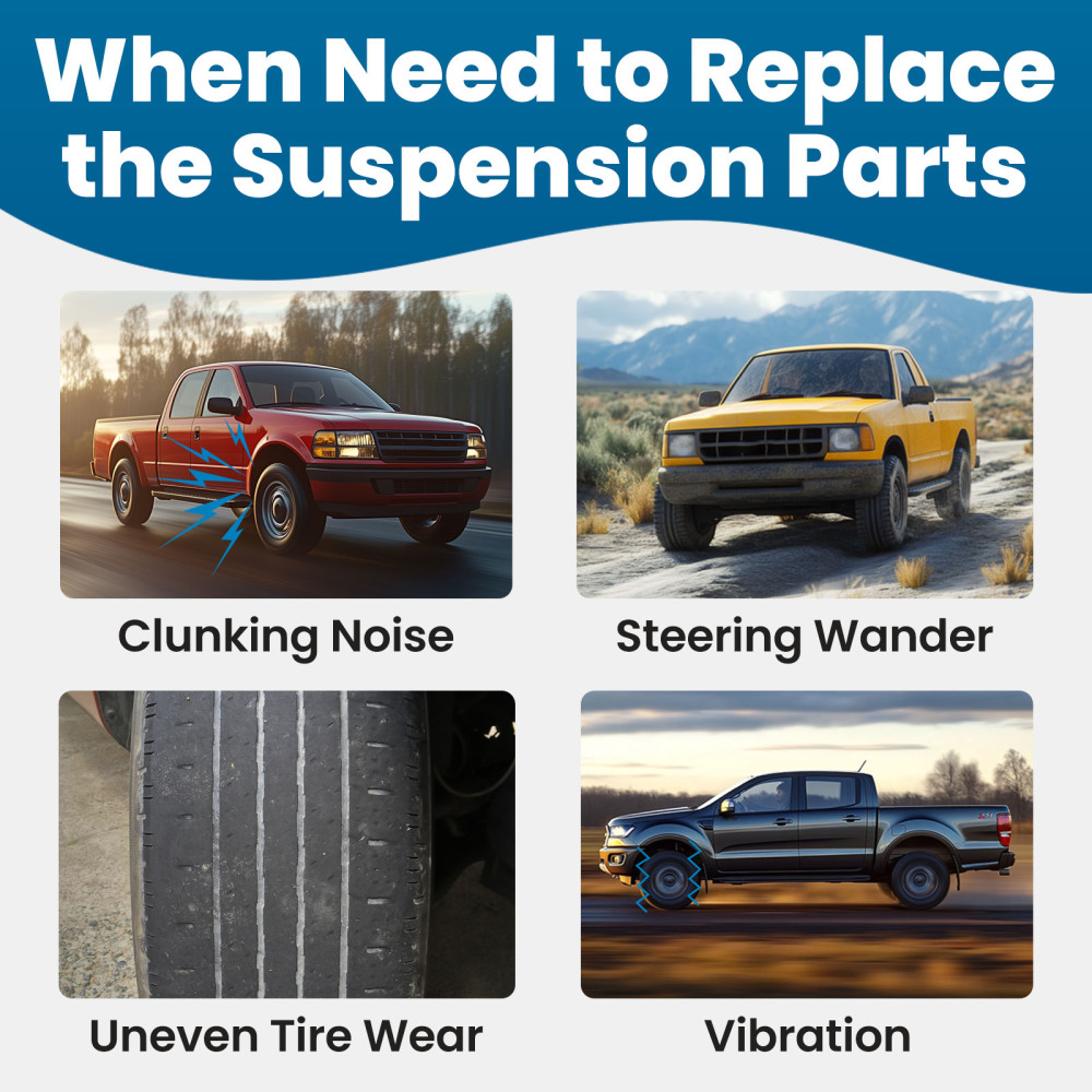 maXpeedingrods 12Pcs Front Suspension Kit Compatible for Ford Ranger 1998-2011 2WD, for Mazda B2300 B2500 B3000 B4000