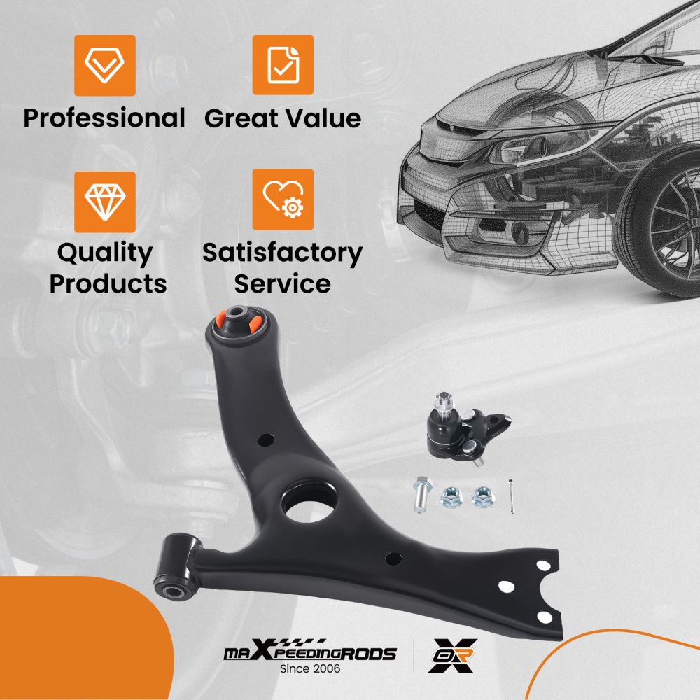 Front Lower Control Arm Ball Joint compatible for Toyota RAV4 2001-2005 K640213 K90309 Left
