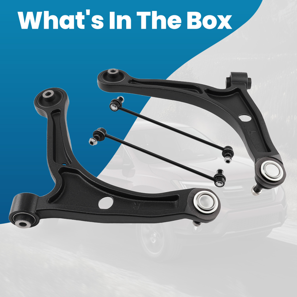 4pcs Front Lower Control Arms Sway Bar Links for 2006 2007-2014 compatible for Honda Ridgeline