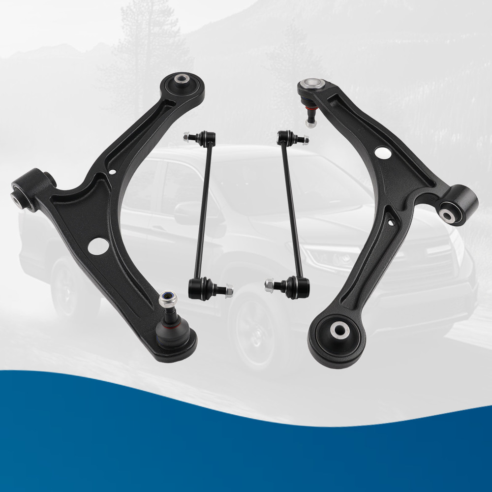 4pcs Front Lower Control Arms Sway Bar Links for 2006 2007-2014 compatible for Honda Ridgeline