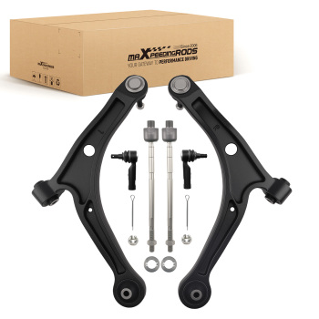 6x Front Lower Control Arms Tie Rods Kit compatible for Honda Ridgeline 2006 2007-2014 3.5L