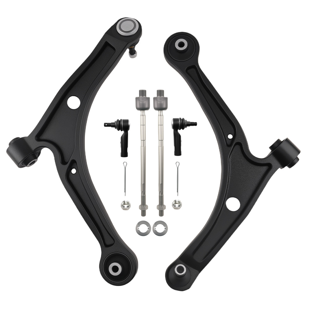 6x Front Lower Control Arms Tie Rods Kit compatible for Honda Ridgeline 2006 2007-2014 3.5L