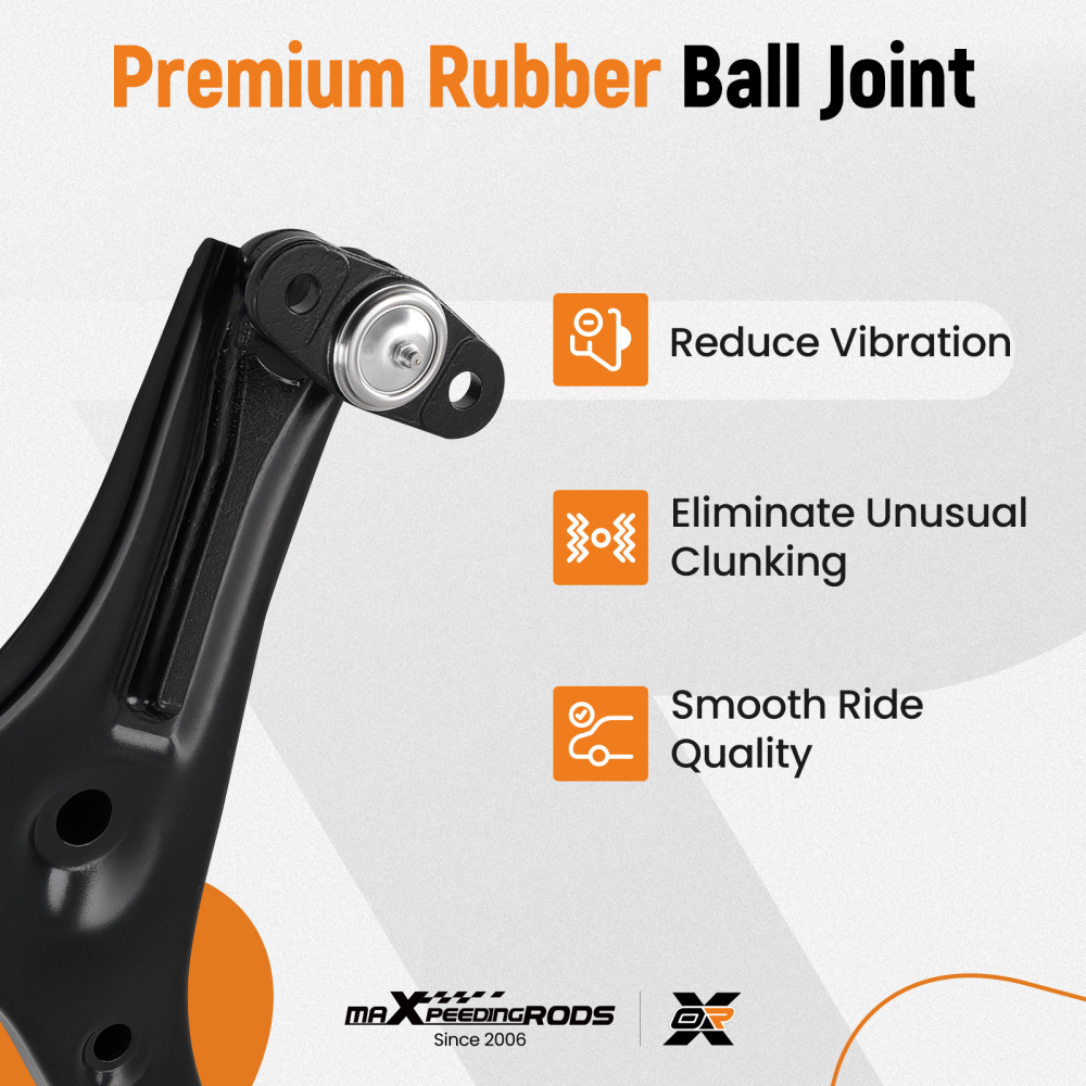 12pc Front Lower Control Arm Ball Joint Kit compatible for KIA RIO RIO5 2006-2011 EV800352