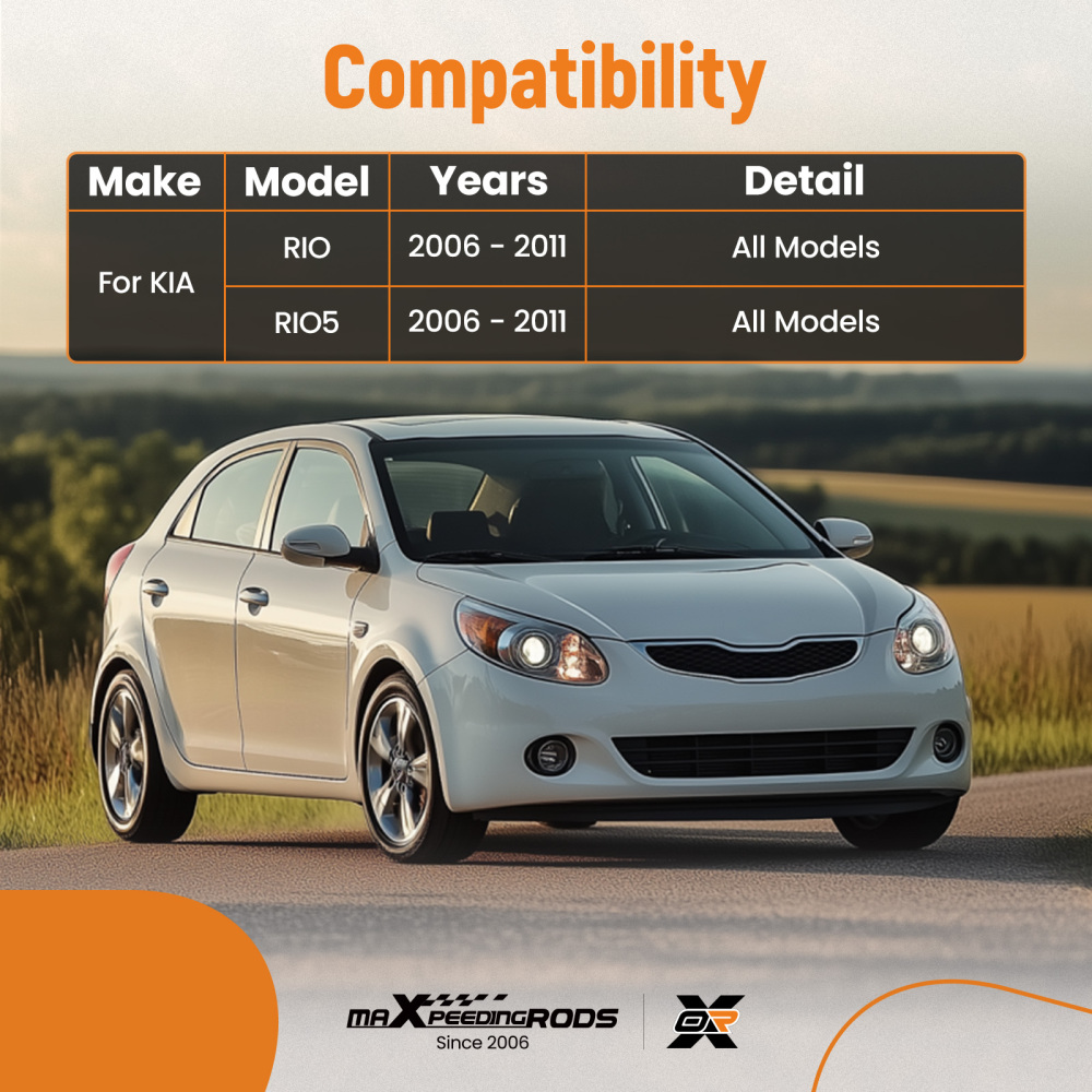 12pc Front Lower Control Arm Ball Joint Kit compatible for KIA RIO RIO5 2006-2011 EV800352