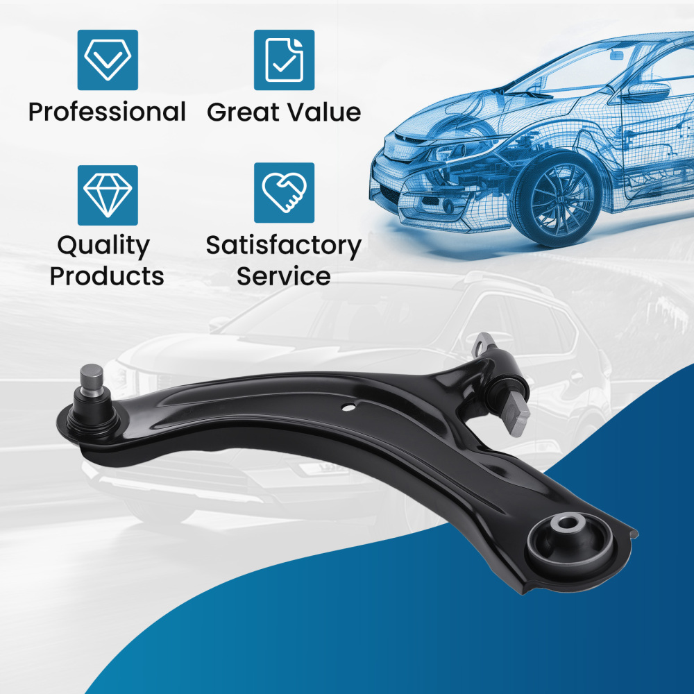 Front Left Lower Control Arm w/ Ball Joint for 2008-2013 compatible for Nissan Rogue Select