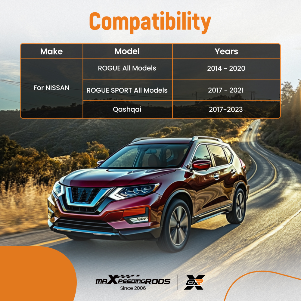 Front Lower Control Arms w/Ball Joint + Sway Bars + Outer Tie Rods Replacement Compatible for Nissan Rogue Sport - 6pc Set 2014-2019