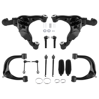 Front Control Arm Ball Joint Tie Rod End and Sway Bar Link Steering Rack Kit Compatible for Toyota Tacoma 2005-2015