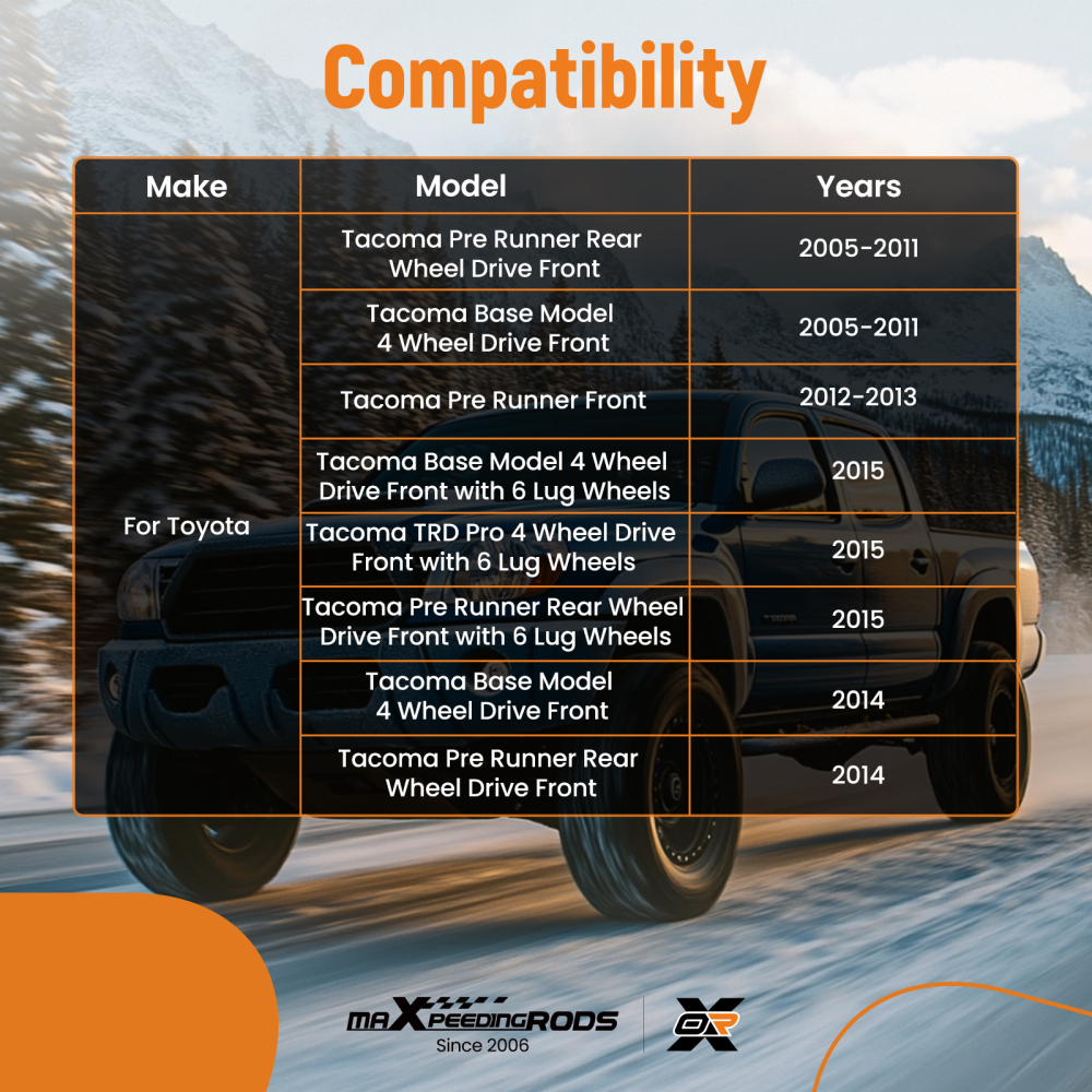 Front Control Arm Ball Joint Tie Rod End and Sway Bar Link Steering Rack Kit Compatible for Toyota Tacoma 2005-2015