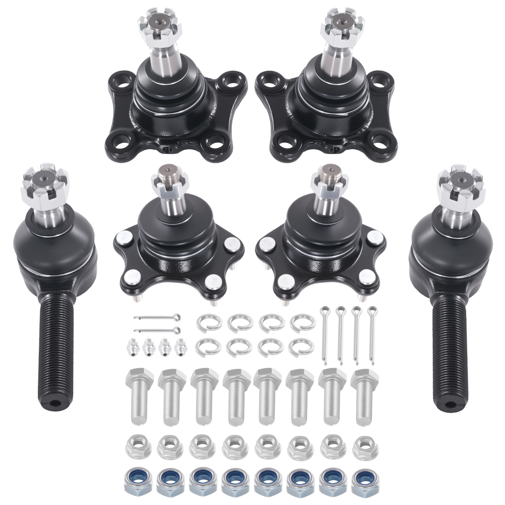 6pc Front Upper Lower Ball Joint Tie Rod compatible for 4Runner 1989-1995 Pickup T100 93-98