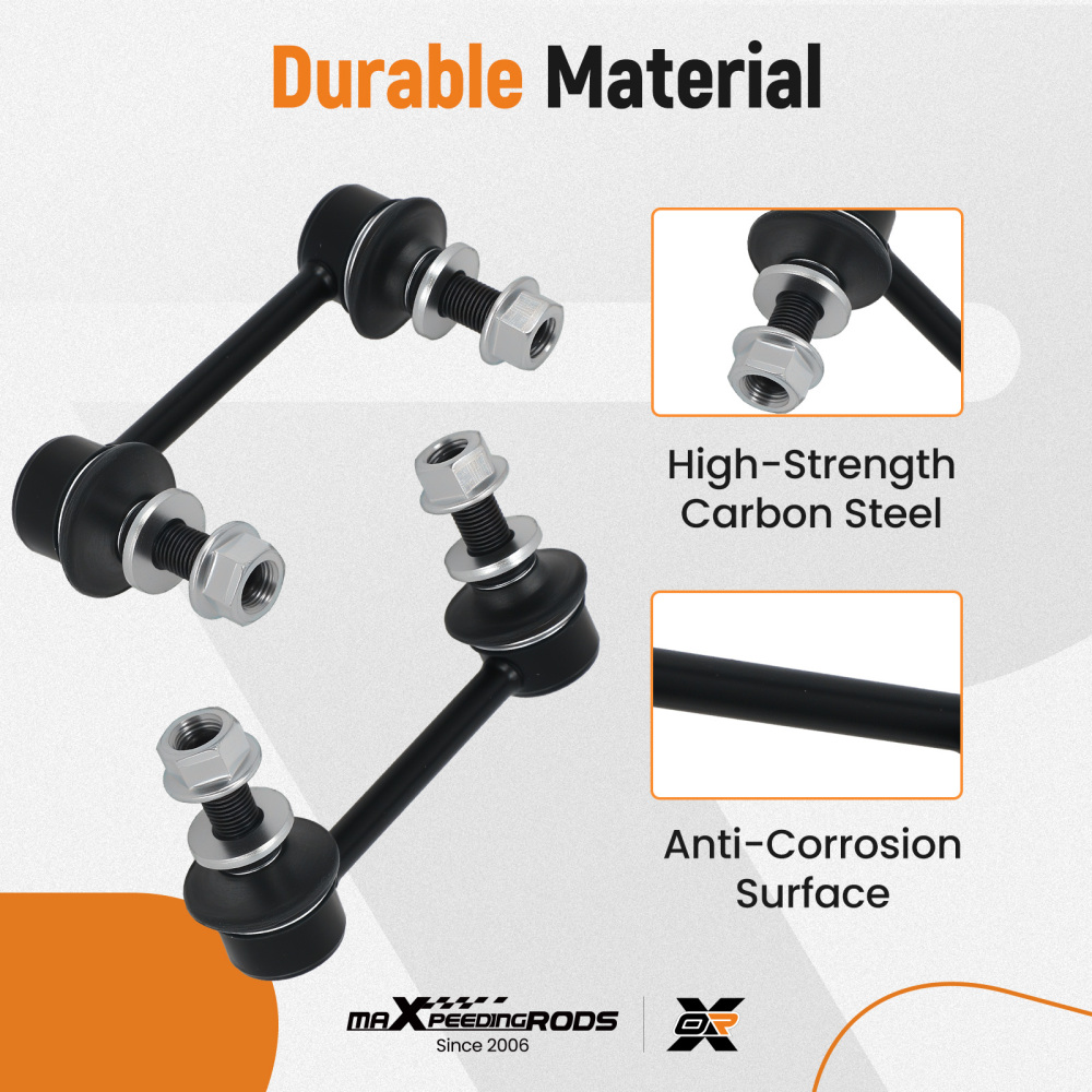 4x Rear Lower Forward Control Arm Stabilizer Sway Bar Links compatible for Highlander 14-19