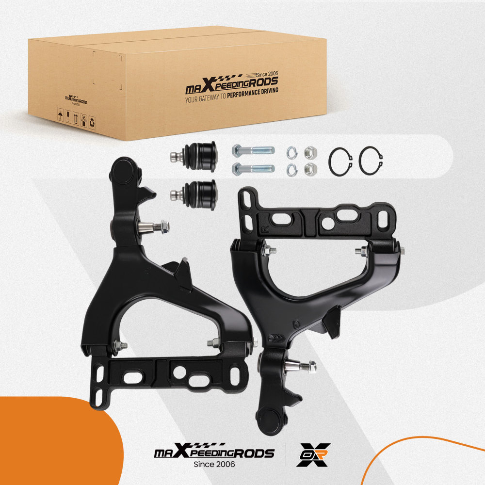 Front Lower Control Arms + Ball Joints for 2004-2007 compatible for Chevy Trailblazer compatible for GMC Envoy