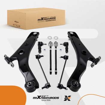8 Pcs Front Lower Control Arm Stabilizer Bar Link compatible for Hyundai SANTA FE 2001-2006