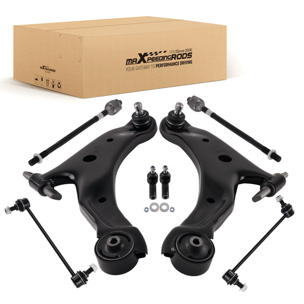 8 Pcs Front Lower Control Arm Stabilizer Bar Link compatible for Hyundai SANTA FE 2001-2006