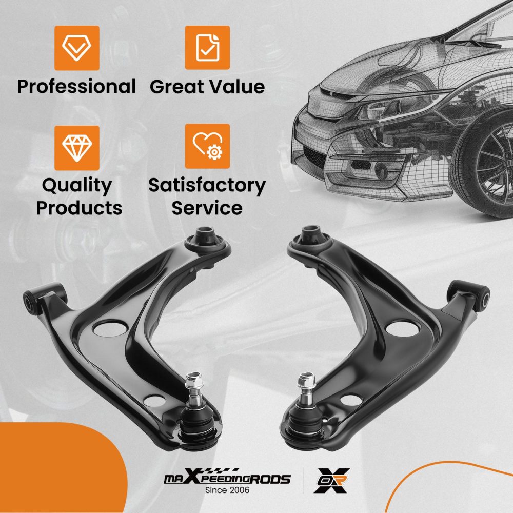 2PCS Front Lower Control Arm w/ Ball Joint compatible for Toyota Prius C 2012-2019 compatible for Scion XD