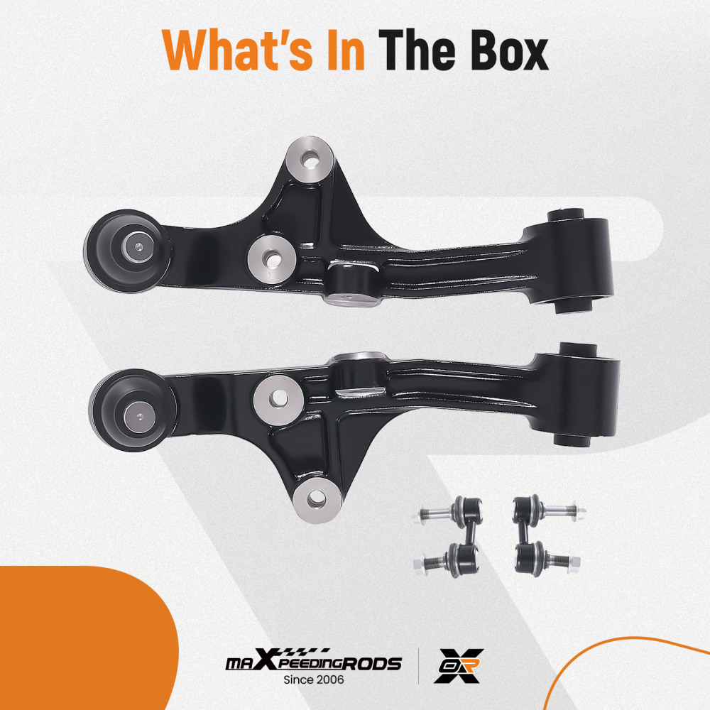 Front Lower Control Arms w/ Ball Joint Sway Bar Links for 2002 - 2005 compatible for Kia Sedona