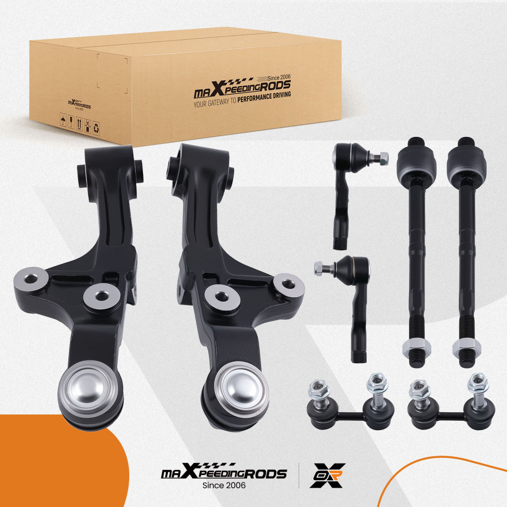 8pc Front Lower Control Arm Ball Joint Tie Rod End Kit compatible for KIA SEDONA 2002-2005