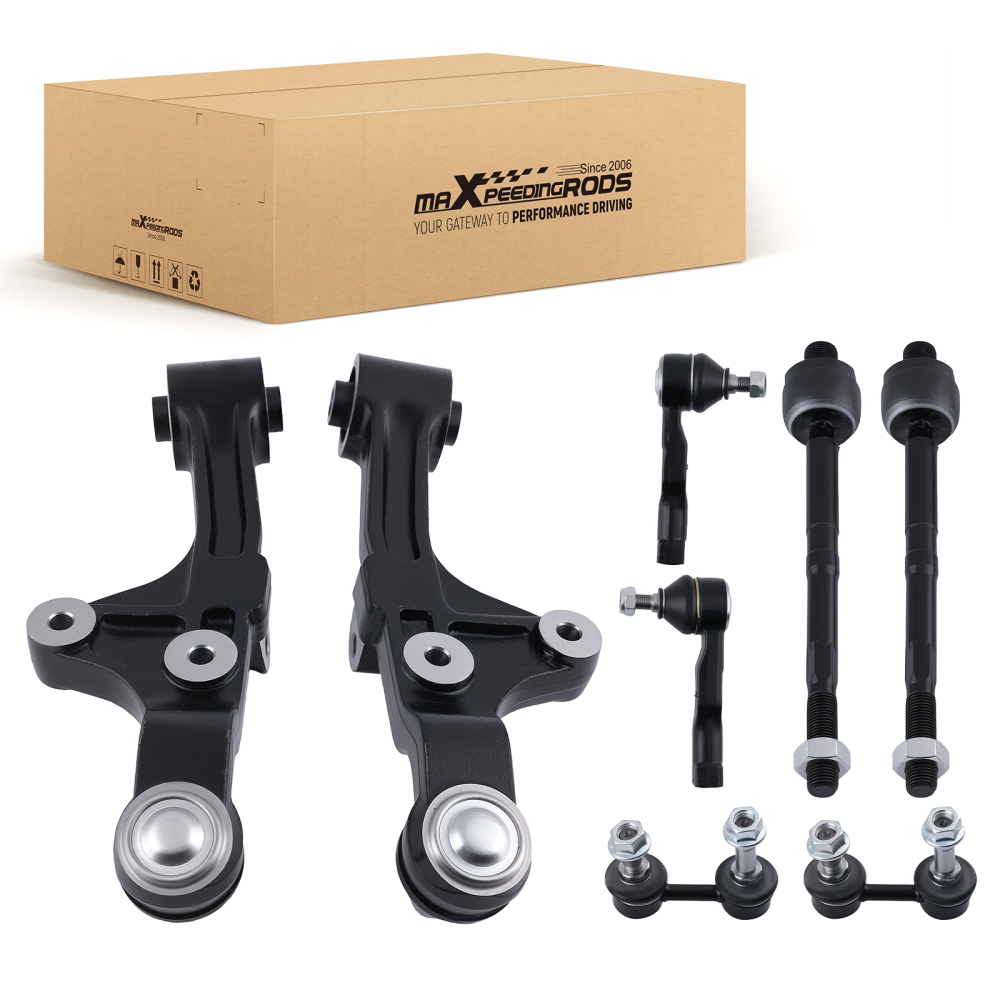 8pc Front Lower Control Arm Ball Joint Tie Rod End Kit compatible for KIA SEDONA 2002-2005