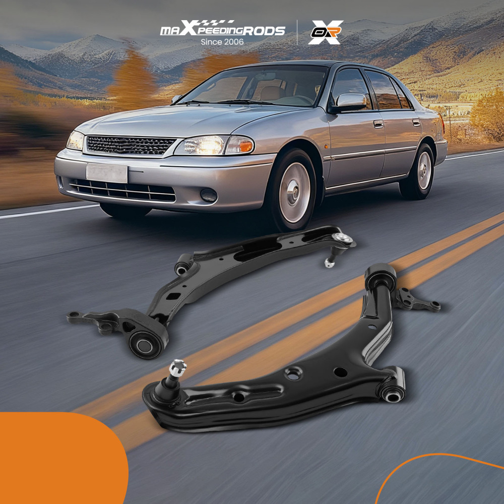 FRONT LOWER CONTROL ARM WITH BALL JOINT L+R compatible for NISSAN PULSAR / SENTRA 2000-2006
