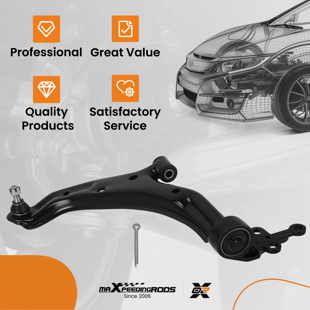 Front Left Lower Control Arm and Ball Joint Assembly for 2001-2006 Nissa Sentra