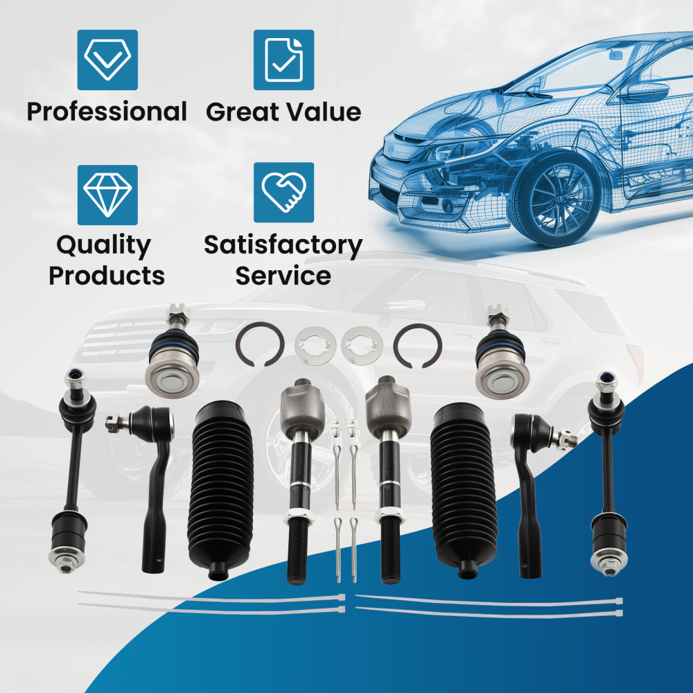 10x Front Stabilizer/Sway Bar LinkBall Joint compatible for Toyota Sequoia Tundra 03-07