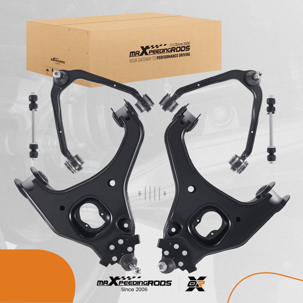 RWD Front Control Arms Sway Bar Links for 1999 2000-2006 compatible for Chevy Silverado 1500