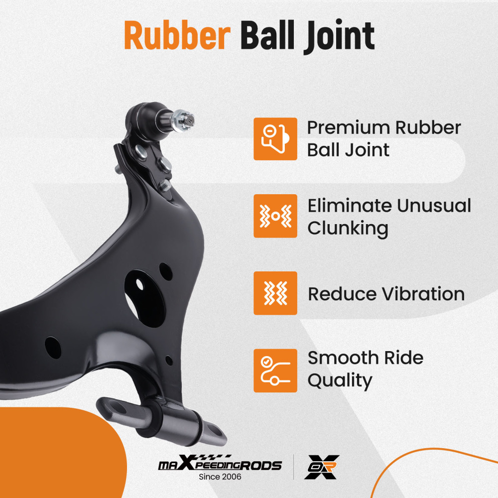 4x Front Lower Control Arm Ball Joint Tie Rod End compatible for Toyota Sienna 2004-2010