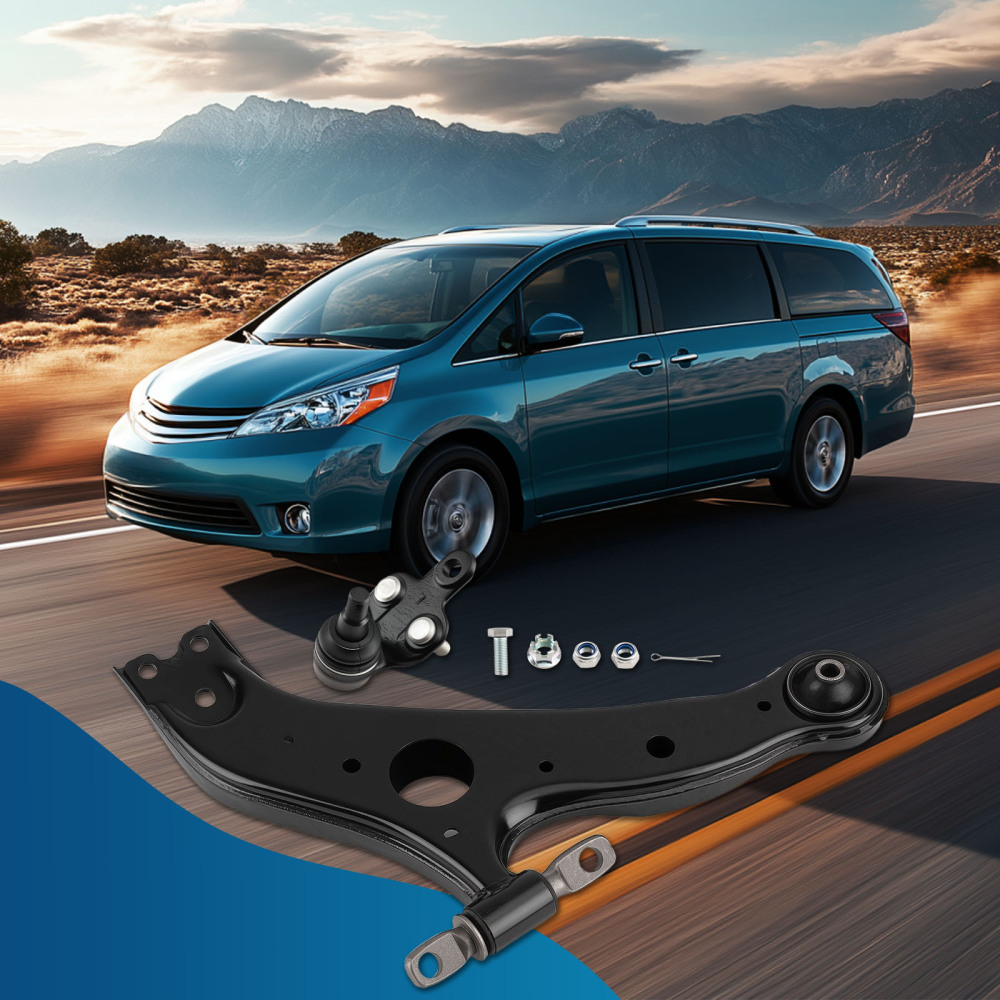 Front Lower Left Driver Control Arm ball Joint compatible for Toyota Sienna 04-2010 MS86169