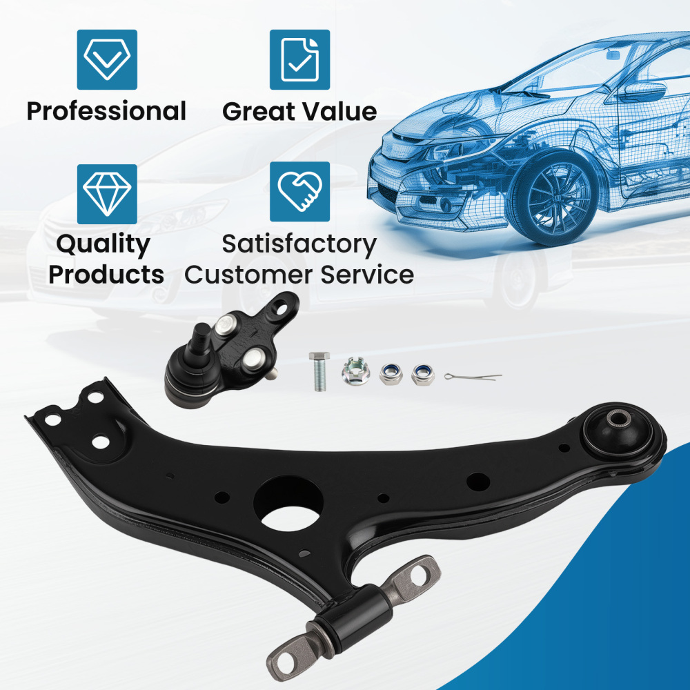 Front Lower Left Driver Control Arm ball Joint compatible for Toyota Sienna 04-2010 MS86169