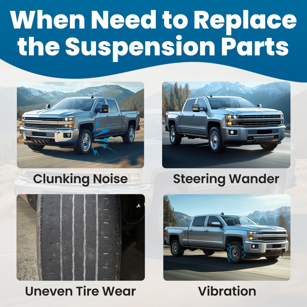 10x Front Upper Control Arms Ball Joints for 2011 - 2019 compatible for Chevy Silverado 3500 HD