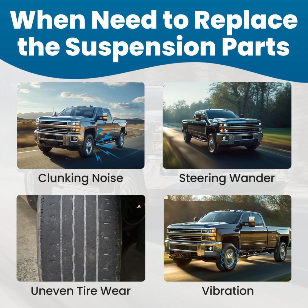 Front Upper Control Arms Lower Ball Joint for 2011-2019 compatible for Silverado Sierra 2500 HD