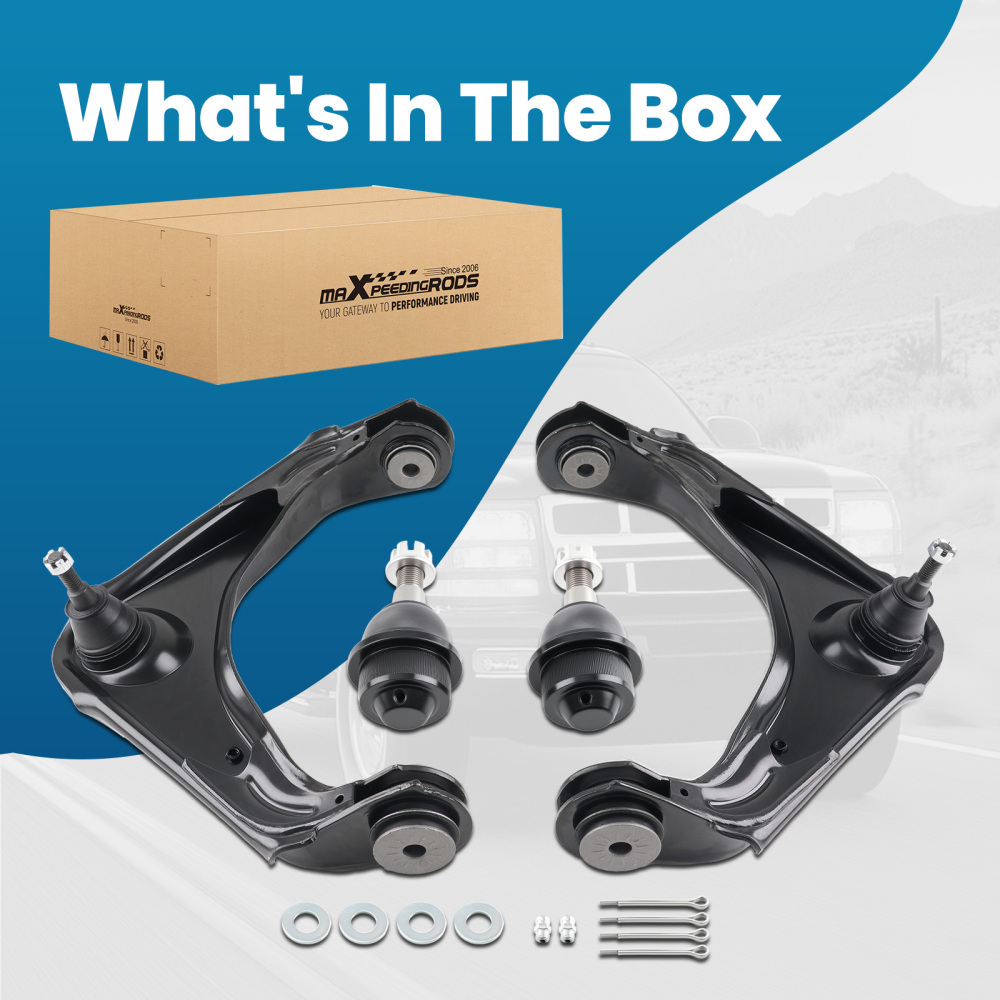 Front Upper Control Arms Ball Joints compatible for Chevrolet Silverado 2500 HD compatible for Hummer H2