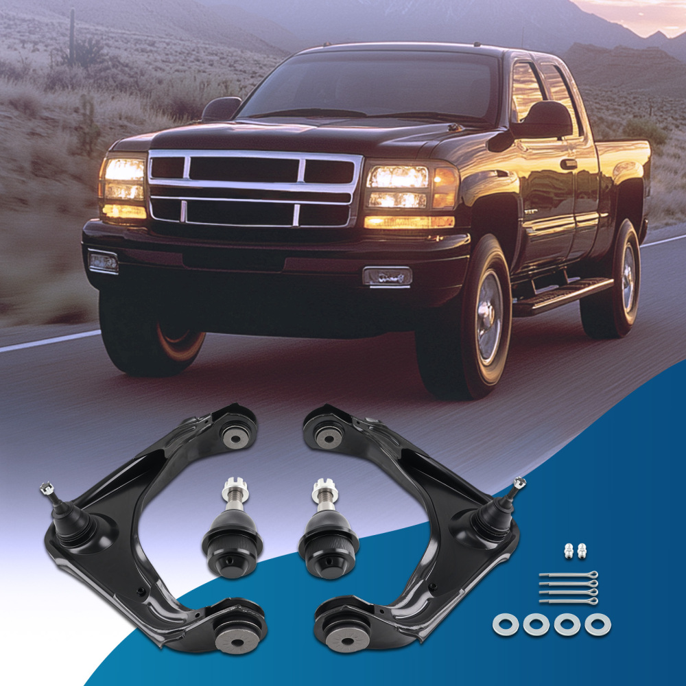 Front Upper Control Arms Ball Joints compatible for Chevrolet Silverado 2500 HD compatible for Hummer H2