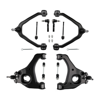 10x Front Control Arms Suspension Kit compatible for Chevrolet Silverado 1500 1999-2006 RWD