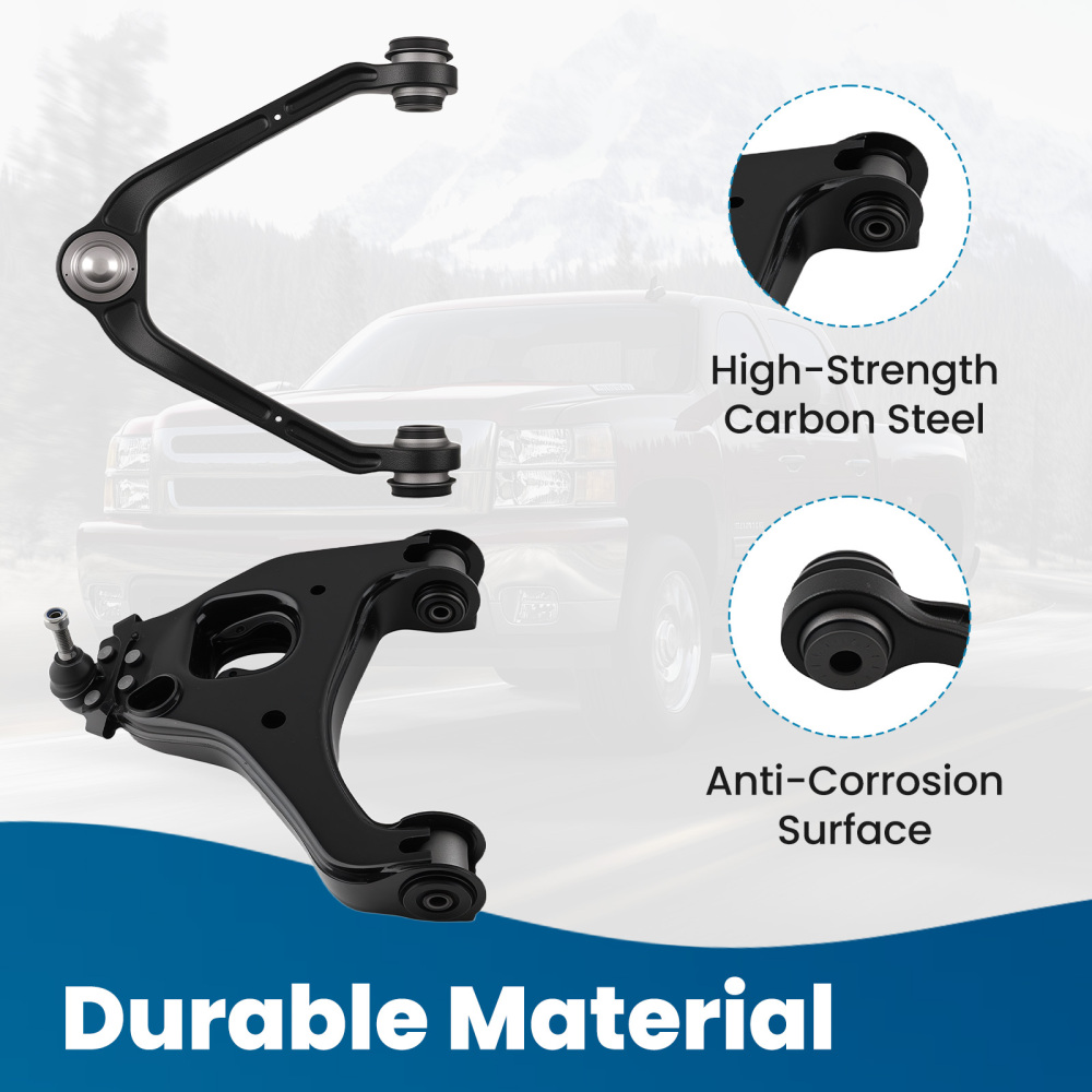 10x Front Control Arms Suspension Kit compatible for Chevrolet Silverado 1500 1999-2006 RWD