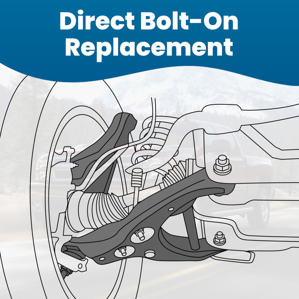 10x Front Control Arms Suspension Kit compatible for Chevrolet Silverado 1500 1999-2006 RWD