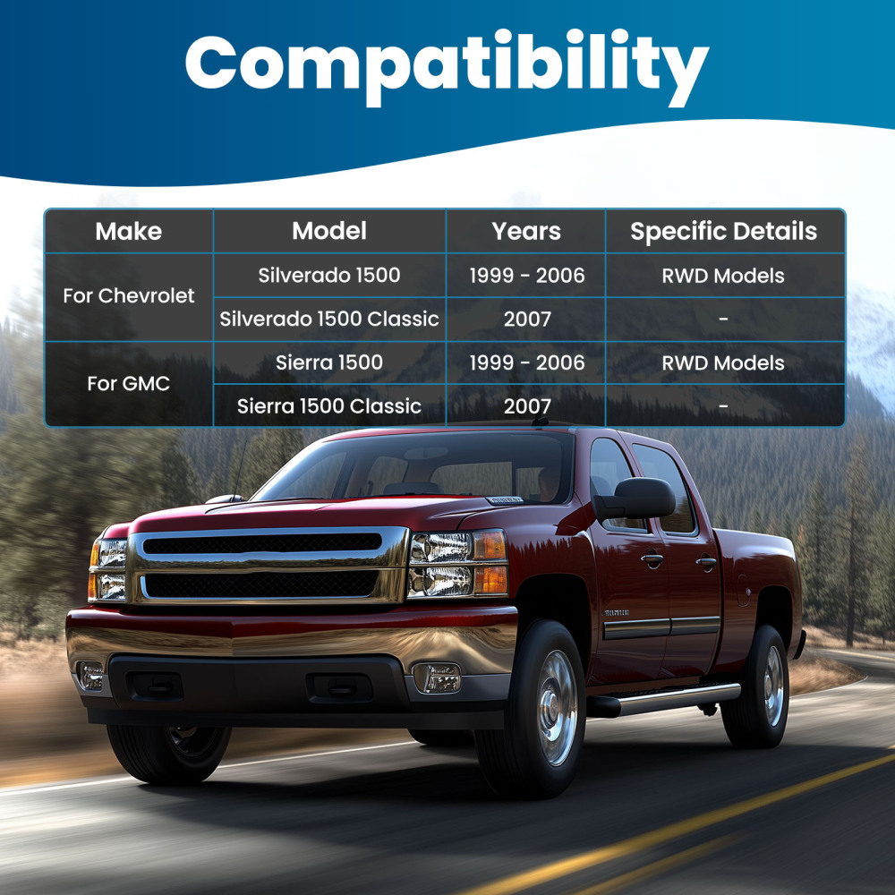 10x Front Control Arms Suspension Kit compatible for Chevrolet Silverado 1500 1999-2006 RWD