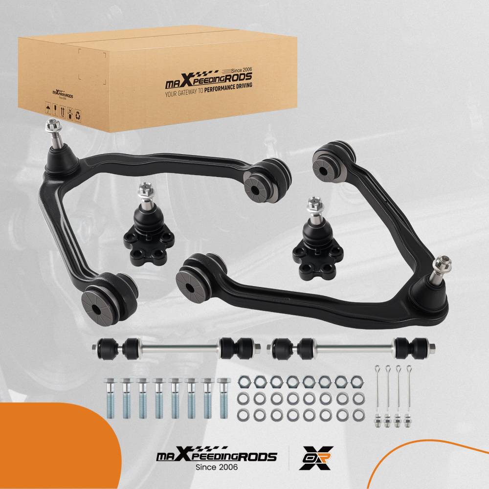 Front Upper Control Arms Sway Bar Links for 1999-2006 compatible for Chevy Silverado 1500 2WD